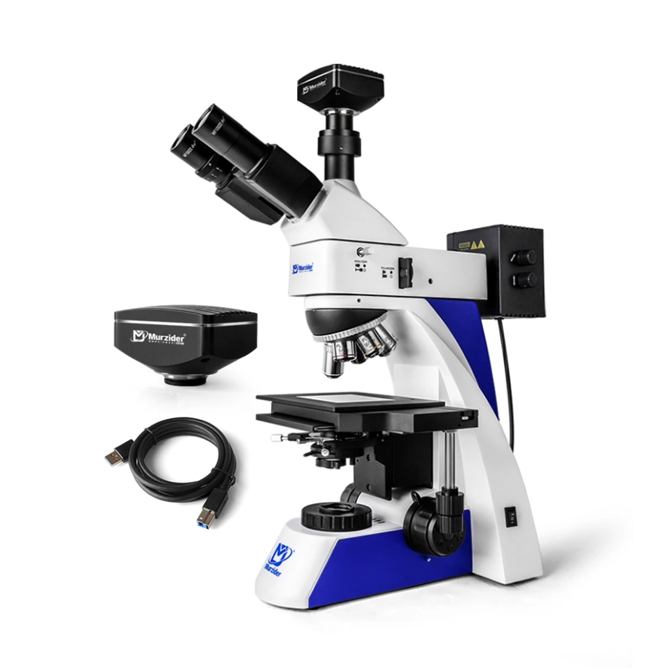 Research Grade Metallographi c Microscope.
+2000W Pixels Camera
